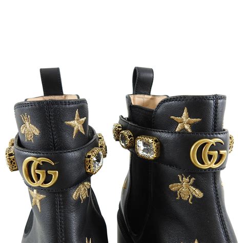 gucci boots w bees|Gucci ace embroidered bee.